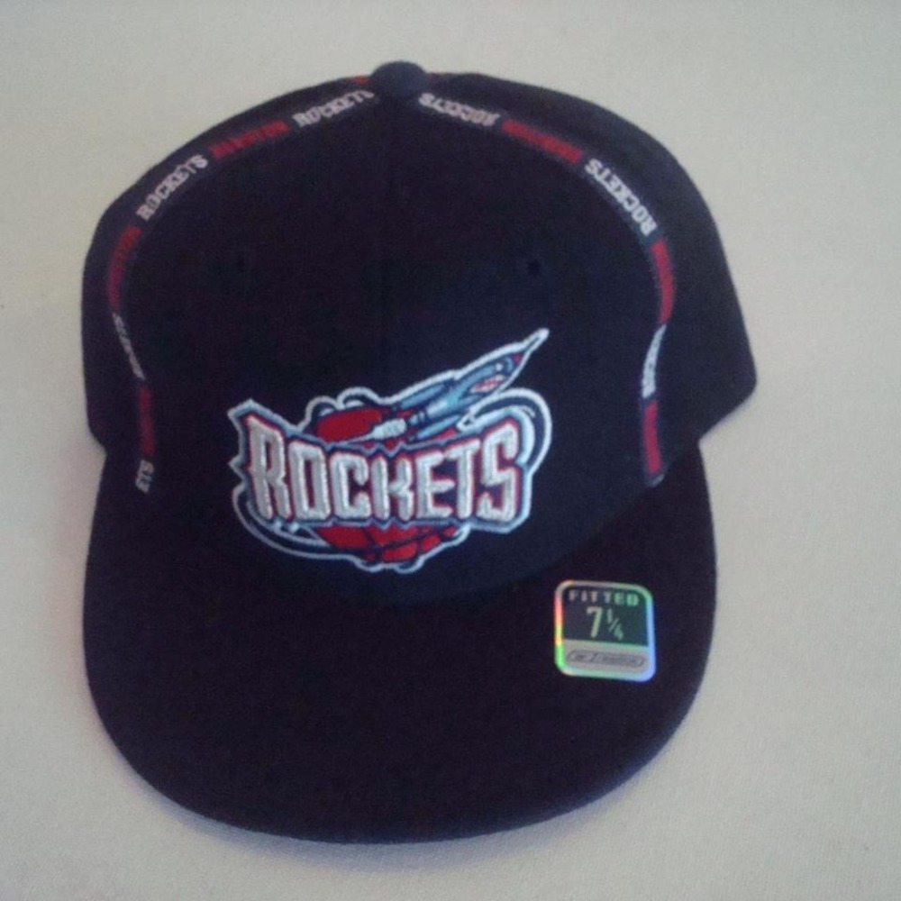 HOUSTON ROCKETS‎ REEBOK 7 1/4 HAT CAP VINTAGE Y2K 00S J1